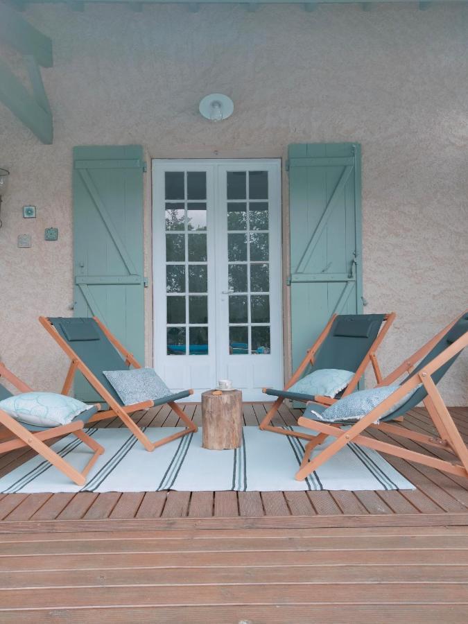 Chambre Familiale Anna "Mon Lit Au Pre" , Jusqu'A 4 Adultes Et 2 Enfants Avec Piscine Familles, Couples Ou Femmes Seulement Pontours Eksteriør bilde