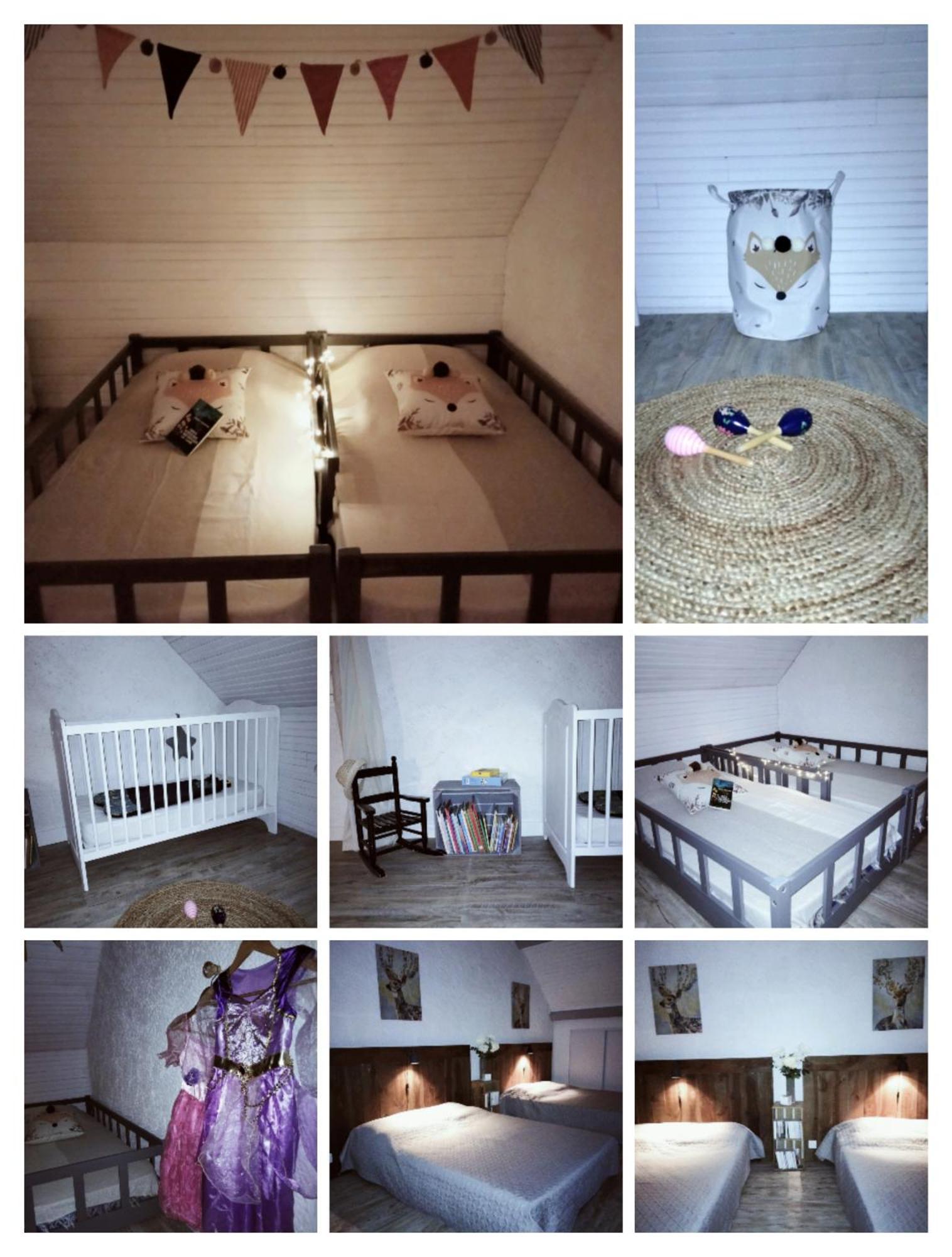 Chambre Familiale Anna "Mon Lit Au Pre" , Jusqu'A 4 Adultes Et 2 Enfants Avec Piscine Familles, Couples Ou Femmes Seulement Pontours Eksteriør bilde